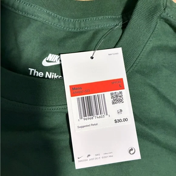 Nike Men's Green Short Sleeve Tee large New with tags - Picture 5 of 5